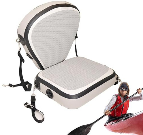 Aufblasbarer Kanusitz, verstellbarer ergonomischer Kanusitz | Mehrzweck-Bootsitz, Outdoor-Paddelboard-Sitz für Angelboote, Kajaks