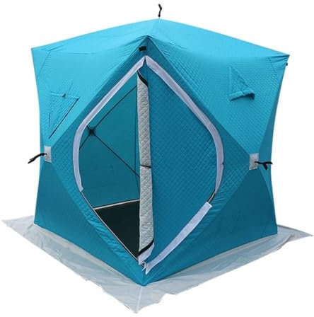 MIAOMI 3-4 Personen Winter-Angelzelte Dickes Winterzelt Baumwoll-Eiszelt Winddichtes automatisches Zelt für Winter-Angelcamping