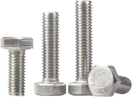 Edelstahl-Sechskantschrauben mit Feingewinde M6-M12, M6x0,75x10mm (5 Stück)
