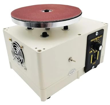 NGBFF Rock Tumbler Kit, Mini polisseuse électrique affûteuse de Couteaux, Ciseaux de Coiffure, graveur de manucure, Machine à polir, Disque de meula en Diamant,Outils de Bricolage