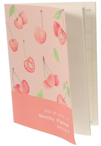 JEWEDECO Haushaltsplaner Buch Tragbarer Akademischer Planer Multifunktionaler Organizer Für Monate Kalender Notizbuch Für Persönliche Planung Und Effizienzsteigerung Für Studierende Und