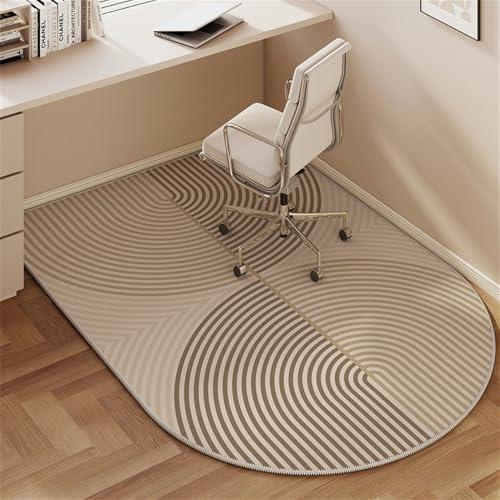 Odot Alfombra Antideslizante para Silla de Escritorio, Alfombra Protectora Suelo Silla Ruedas Gaming, Tapete de Protección de Oficina, para Parqué y Suelos Duros (Estilo Moderno 7,100 * 120CM)
