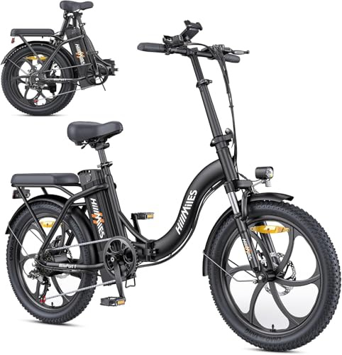 HillMiles MilePort 1 adulto bicicletta elettrica, 36V 13AH batteria rimovibile 250w motore con 20 '*3.0' Fat Tire pieghevole bici elettrica, velocità 25KM/H gamma fino a 100KM città pendolare