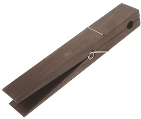 GLEAVI Molletta Gigante in Legno Portasciugamani Clip Molletta Da Bagno Resistente Grande Per Asciugamani e Vestiti Design Rustico
