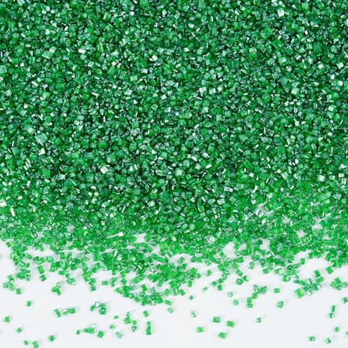 Essbare Zucker streusel 120g Weihnachts Grün Dessert Streusel Süßigkeiten Kuchen Cupcake Topper Cookie-Dekorationen Süße Persönlichkeiten Zuckerstreusel für Weihnachten und tägliche Kuchendekorationen