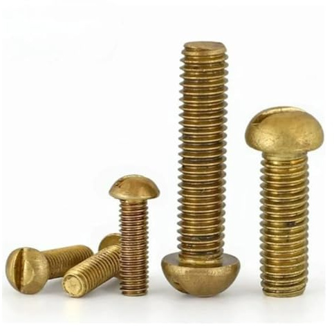 10-30pcs M2 - M6 Solid Brass Copper Half Round Pan Head Mushroom Slotted Drive Machine Screw Bolt GB67(M6x25mm-10pcs)