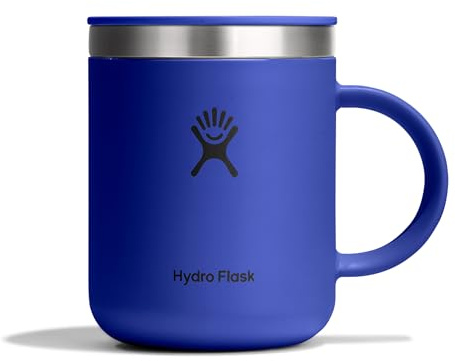 Hydro Flask – Mug Coffee 355 ml (12 oz) | Acero inoxidable aislado con tapa abatible antisalpicaduras – Frío 24 h y calor 12 h – Capri Blue