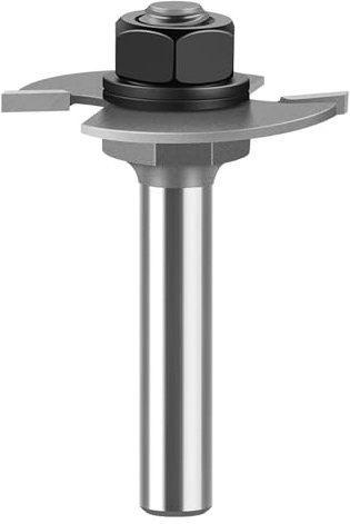 8mm Shank Slot Cutter Router Bit, 2mm Cutting Height Biscuit Joint T-Type Woodworking Milling Cutter Tool ﻿