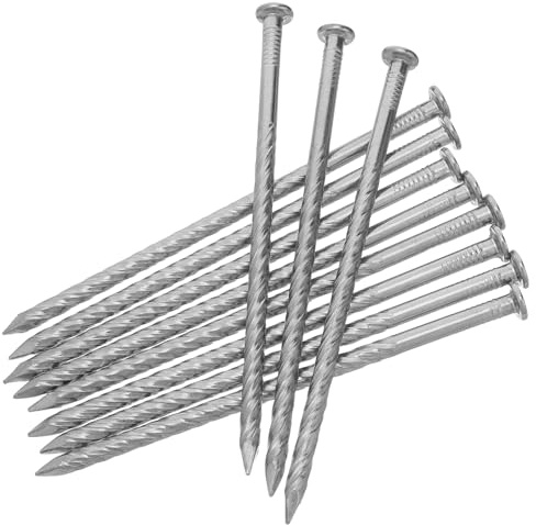 Operitacx Piquets de Sol en Acier Inoxydable 304 Spirale 125 Mm Lot de 20 Clous Robustes pour Gazon Artificiel, Ancrage Paysage, Fixation Toile Paillage et Bordures de Jardin