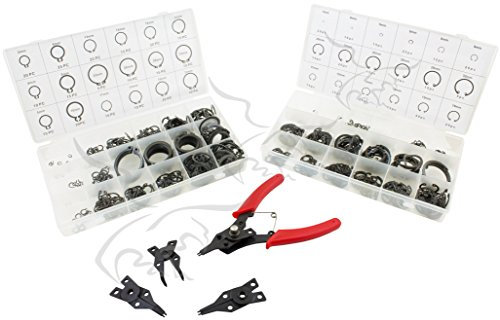 600 ARANDELAS DE RETENCIÓN SEEGER + ALICATES CIRCLIP (INTERNAS + EXTERNAS)