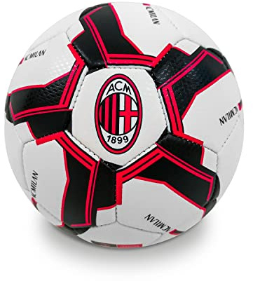 Mondo Sport -Pallone Da Calcio Cucito A.C. Milan, Colore Nero, size 2, 144934