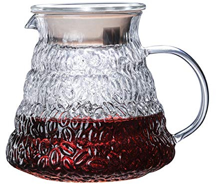 BAIYA Cafetière Italienne,Cafetière à Piston,Cafetière French Press,Expresso Et Bouilloire en Verre (400ML)