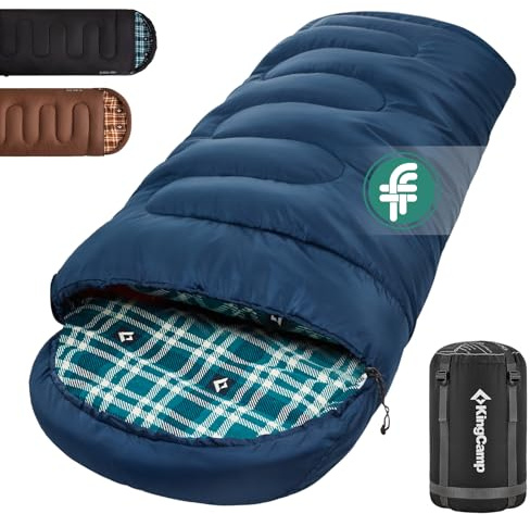 KingCamp Unisex vuxen sovväska läger, 400 g marinblå, L