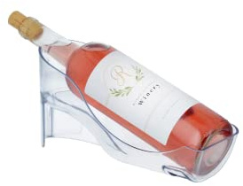 Fridge Wine Saver – Refrigerator Wine Bottle Holder. Elegant Wine Storage, Organizer for Opened Bottles in Fridge or Table-top. Wine Rack for Standard Size and Large 1.5L Wine Bottles (750 ML)