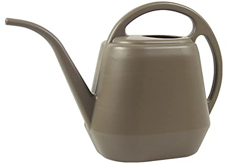 MISNODE 4L Arrosoir en Plastique pour Plantes D'intérieur, Arrosoir de Jardin pour Plante D'extérieur Maison Fleur, Moderne(Café)