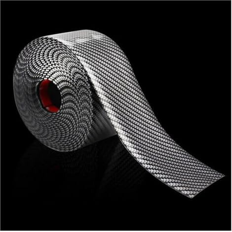 Gonna Laterale Adesivo Universale per Auto Soglia Paraurti Battitacco in Fibra Carbonio Protezione Gradini Adesivi per Strisce Protezione Pellicola AntiGraffio Minigonne Laterali Auto (Misurare : 3CM