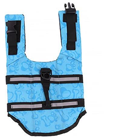 minkissy Rettungsweste Für Haustiere Reflektierender Hund Reflektierende Hundeweste Sommer-Tanktops Pool-welpe Cami Hundebekleidung Warnweste Bootfahren Strand Atmungsaktives Sandwich-mesh