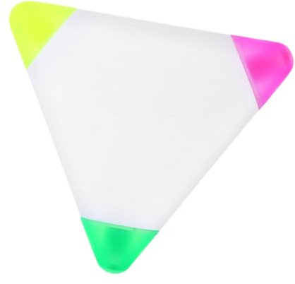 NUOBESTY Dreieckiger Textmarker Ästhetischer Journa-textmarker Textmarker in Dreiecksform Notizen Machen Textmarker Highlighter Mit Pinselspitze Lesezeichen-stift Plastik Dreifarbig Student