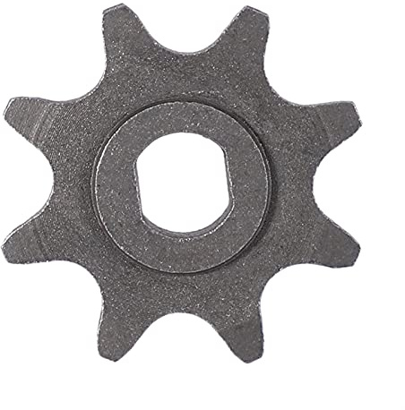 AKAIYUE Pinion Motor Gear, Electric Scooter 8 Tooth Sprocket 410 Chain Motor 1/2Inch X1/8Inch Engine Chain Pinion 8T Gear for MY1020 Motor, Gray