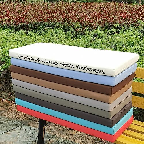 Sitzkissen Kissen für Gartenbank – hochwertiger Schwamm, 2- oder 3-Sitzer-Bankkissen, für Liegestuhl, Schaukel, Terrasse, drinnen und draußen, 5 cm dick