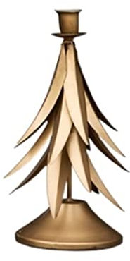 BOGAZY Kerzenständer Kerze Stand 2 Stück Handgefertigte Metall-Schmiedeeisen-Einzelkopf-Kerzenhalter Desktop-Desktop-Weihnachtsbaumform-Dekorationsornamente Kerzenhalter Kerzen ständer