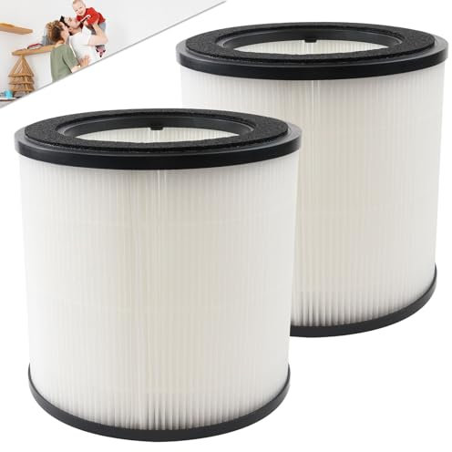 2 Stück Ersatz HEPA Filter Ersatzteil Kompatibel mit Philips Luftreiniger 800 FY0293/30, AC0850/11 AC0830/10 AC0820/10 AC0820/30 AC0819/10 FY0194/30, HEPA-Filter für Philips Luftreiniger Filter