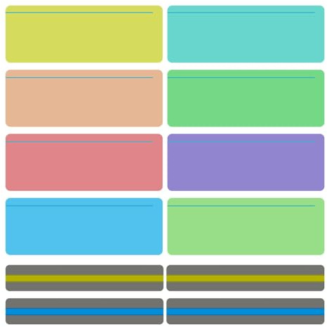 12Pcs Coloured Dyslexia Overlays Rulers, Dyslexia Aids,Guided Reading Highlight Strips,Dy-slexia Overlay Ruler,Visual Aids Overlays Ruler,Overlay Reading Strips for Dysle-xia and Reduce Visual Stress