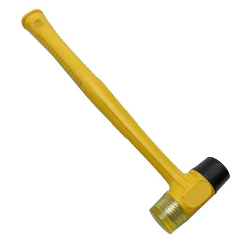 Martello in gomma for utensili manuali fai da te, versatile martello morbido, martello in gomma a doppia faccia(Yellow)