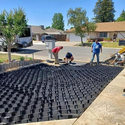 Stabilisateur de gravier de 5 cm de profondeur pour allées et patios – Disponible en 61 cm, 71 cm, 81 cm, 91 cm, 183 cm, 303 cm, 403 cm – Solution de drainage durable