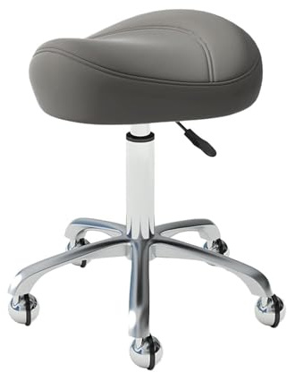 Sadelpall med 360° vridbar och justerbar höjd för hem kontor salong butik
