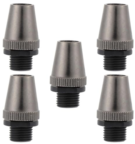 DECORNIJIA Set 5 Pezzi Morsetti Portafili Antistrappo in Ferro e Pc, Clip Cavo Lampada a Sospensione Nera, Connettore Scarico Trazione Filo per Illuminazione Fai da Te, Supporto Cavi