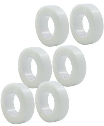 VALICLUD Cinta Adhesiva Transparente y Transpirable para Párpados Dobles 1,25 Cm X 900 Cm, 6 Rollos, Pegatina para Maquillaje E Invisible, Resistente al Agua, Uso Cómodo y Natural