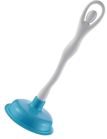 IDEANATEGRATE Stantuffo per WC in Pp Blu Aspirazione Potente, Semplice da Usare per Sbloccare Scarichi di Bagno e Lavandini Colore Casuale