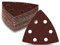 Delta Triangle Sanding Sheets | 120pcs | 6-Hole | 93x93x93mm | Mixed Grits 40/60/80/120/180/240 | for Delta & Multi-Sanders | Abrasive Sandpaper Pads | Triangle Grinding Discs | Wood & Metal Sanding
