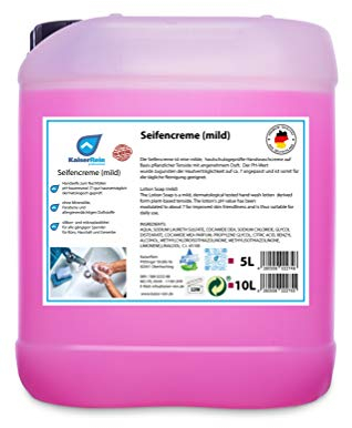 KaiserRein Seife Handseife flüssig 10 L Kanister Nachfüllbeutel, Nachfüllpack Seife für Spender Männer, Frauen, Hände