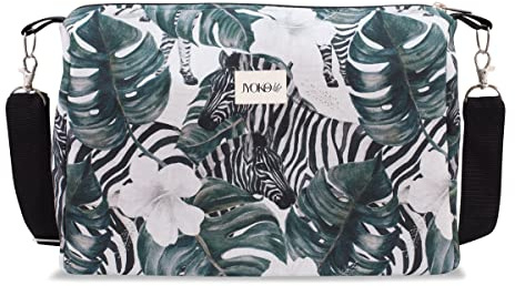JYOKO KIDS Kinderwagentasche + Wickeltisch, Baby Tasche Kinderwagen Organizer S chmutzabweisend (klein 40 x 30 x 10, Zebra)