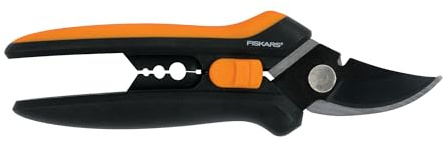 Fiskars 399261-1001 399261 - Podadora floral, negro/naranja