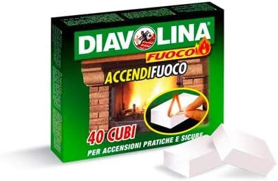 Mundo Viro Enciende fuego natural y ecológico para chimeneas estufas y barbuecues (40 cubos)