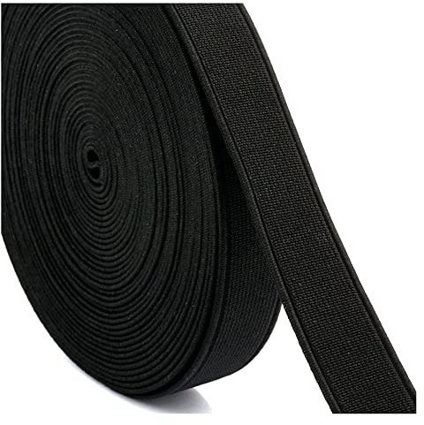 SHTGOI Bandas de goma planas de 28 m, bandas elásticas de colores, cinta elástica para coser, encuadernación de lona, banda de goma cifrada para manualidades, bandas de cintura, ropa, fabricación de