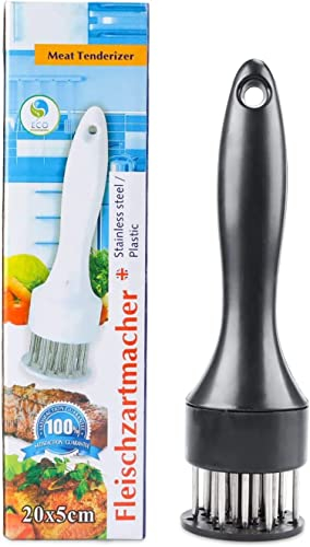 Byffoer Fleischhammer, Fleischklopfer Edelstahl Fleischzartmacher, Manueller Steakhammer Professionelle Nadel Fleisch Tenderizer Fleischhämmer für Hühnerbrüste Steak Schnitzel Rindfleisch