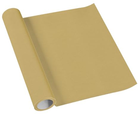 PAW Stoffähnliche Tischläufer 40 cm x 5 m - Gold | Festliche Tischdeko für Kommunion, Hochzeit, Geburtstag und Taufe, aus Airlaid-Material, saugstark, individuell zuschneidbar