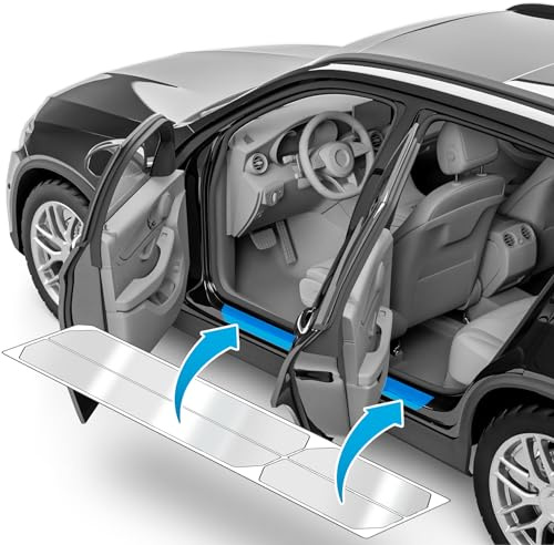 uProtect Auto Einstiegsleisten Schutz für Mazda CX-60 I 2022-2026 - Schutzfolie Autotür Zubehör Zierleisten Lackschutzfolie Transparent