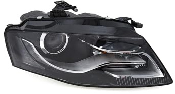EDA PREMIUM auto Scheinwerfer Rechts 8K0941004C passend für 4udi A4/S4 B8 2008-2011, mit Stellmotor für LWR, Bi-Xenon, D3S, Led, ECE, ohne Gasentladungslampe, mit Glühlampen