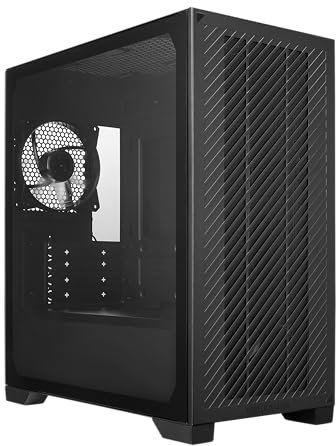 Cooler Master Elite 301 Lite Micro-ATX High Airflow Minimalist PC Case, 365mm GPU Max, Compatible RTX 5080|RX 7090 XT, 280mm AIO Max, Type C, Tempered Glass, 120mm PWM Fan, Intakes Grill