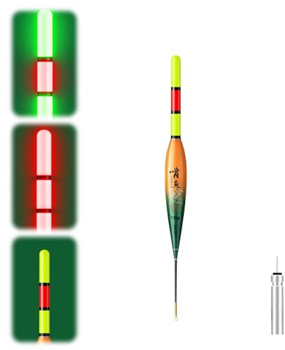 Led Posen Angeln, Knicklichter Angeln, Posen Angeln Smart mit Gravity Sensing und Metall Basis, Schwimmer Angeln, Angelposen Angeln Schwimmt, Angel Zubehör für Angeln am See,Fluss oder Teich (10g)