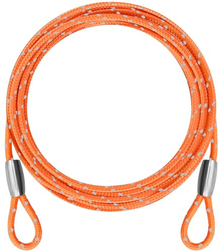 VIVBOO - 0,3 cm Sicherheits-Stahlkabel für Fahrradschloss | 1,2 m, 1,8 m, 3,2 m, 4 m, 3 m, 4 m, 4 m, 4 m, 4 m, 1,8 m, 4