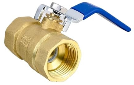 Absperrventil 1/2 3/4 1 2 messing BSP Gewinde Kugelhahn Mit Hebel Griff Kupfer Sanitär Tap(2)