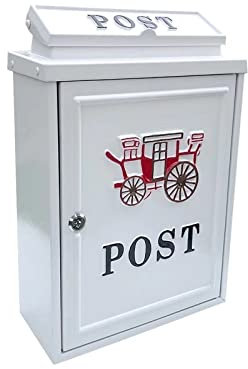 Wall Mounted Mailboxes for Outside,Mailboxes for Outside Wall Mount,Mailboxes & Accessories, Letterbox Posts Mail Drop Collection Boxes Galvanized Steel Lockers Wall Mount Mailboxes Mailbox Covers