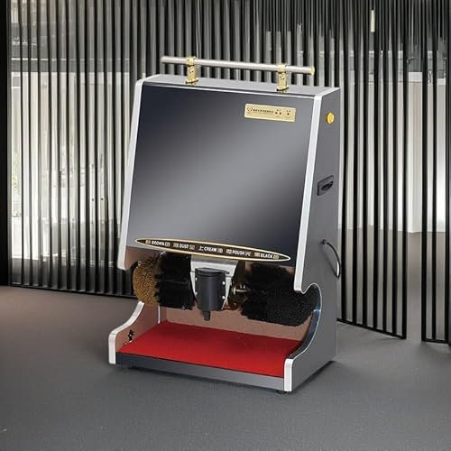 WEIMILOR Electric Shoe Cleaner, Electric Household Shoe Shine Machine, Stainless Steel Commercial Shoe Polisher, Home Shoe Polishing Machine