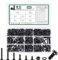 585 Pcs M4 Screws Set, Countersunk Bolts and Nuts, Flat Head Machine Screw Nut and Bolt with Washers, Cross Head screws Bolt and nuts Assortment Kit(M4, Black)